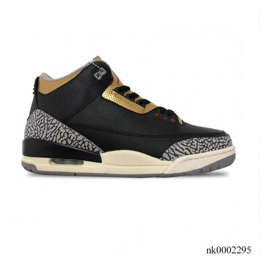 Air Jordan 3 Black Gold Shoes Sneakers by Air Jordan