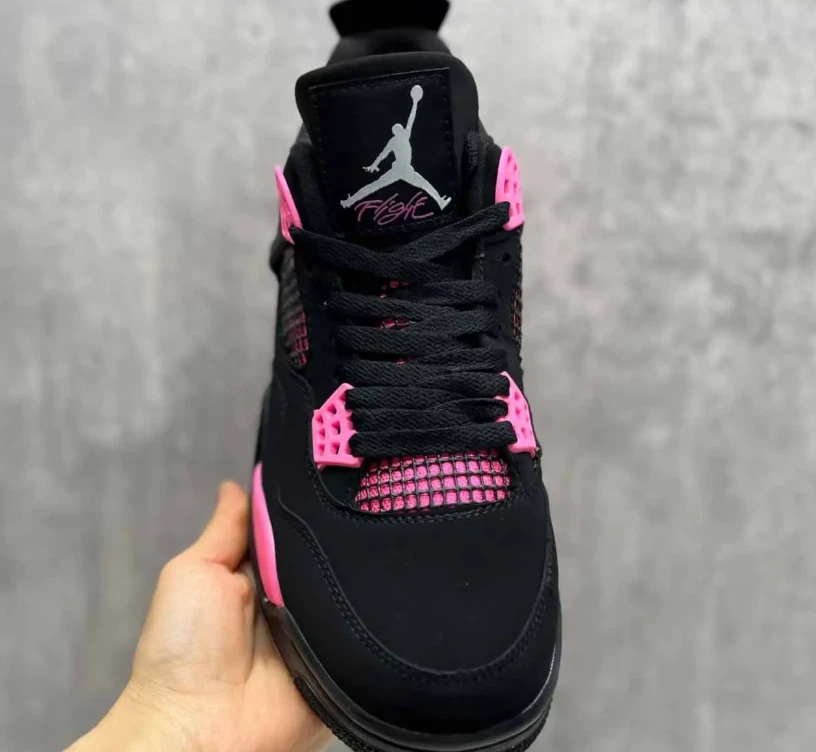 Air Jordan 4 Pink Thunder Shoes Sneakers by Air Jordan