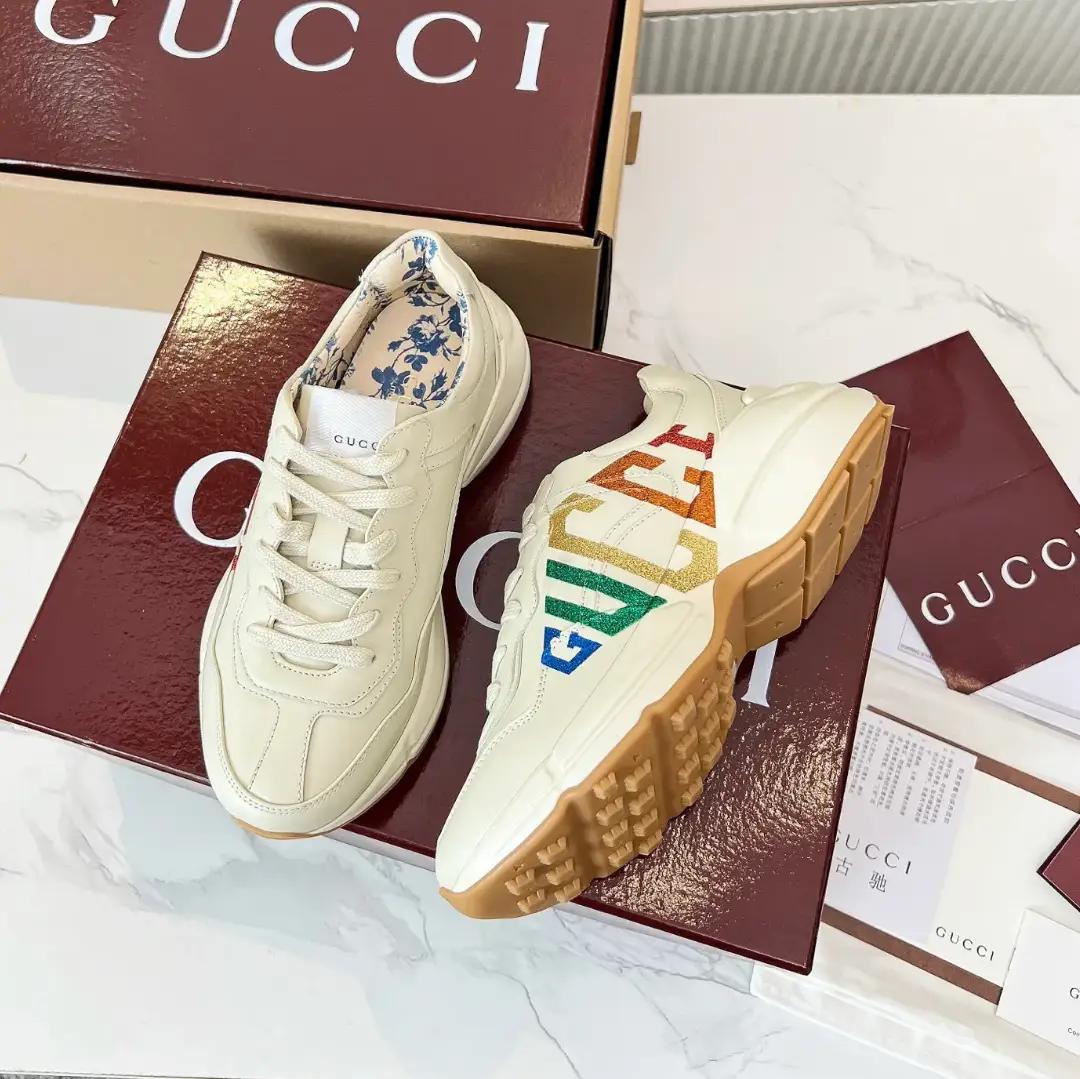 GG Rhyton Monogram ‘Glitter’ Shoes Sneakers by Air Jordan