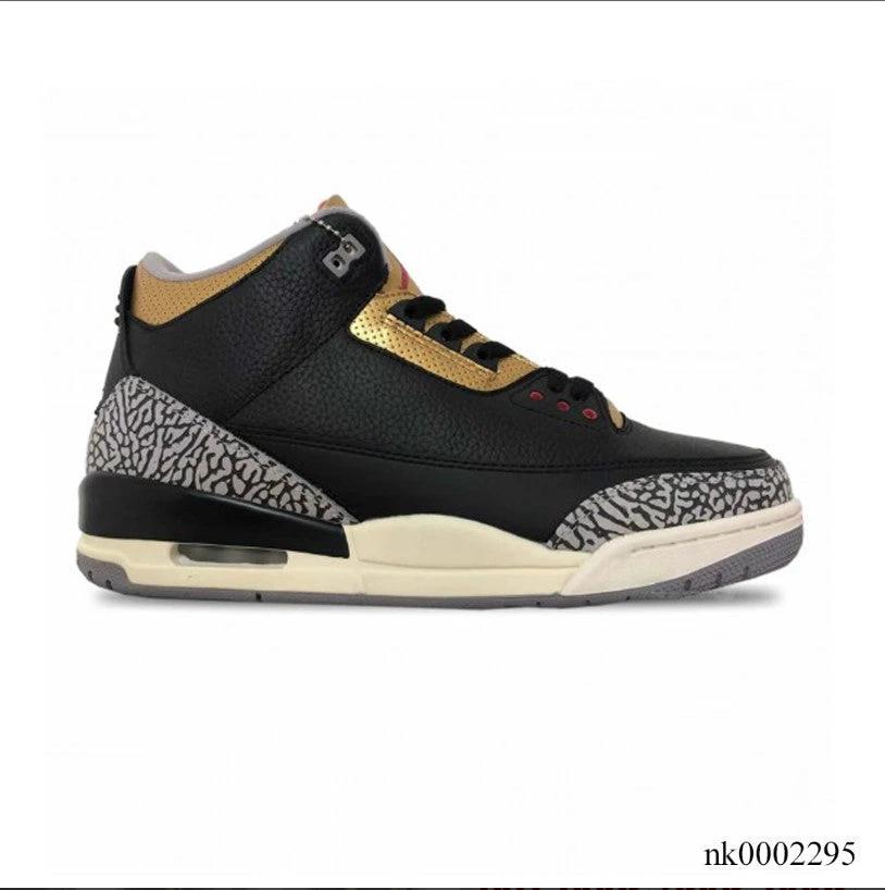 Air Jordan 3 Black Gold Shoes Sneakers by Air Jordan