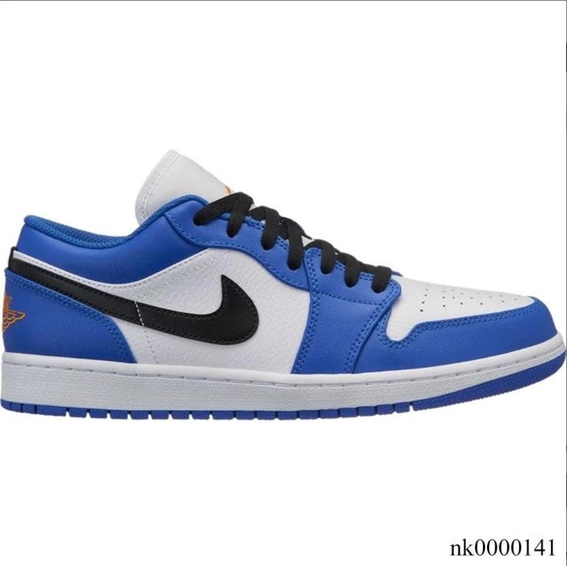 Air Jordan 1 Low Hyper Royal Orange Peel Shoes Sneakers by Air Jordan
