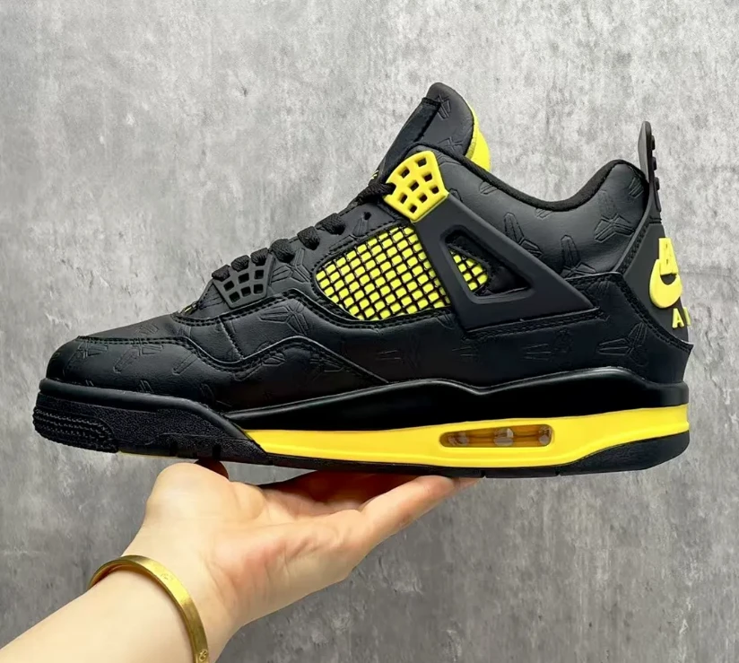 Nigel Sylvester x Kobe Bryant x Air Jordan 4 Thunder Shoes Sneakers by Air Jordan