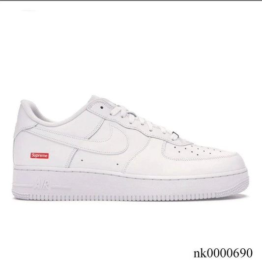 Air Force 1 Low Supreme White Shoes Sneakers by Air Jordan