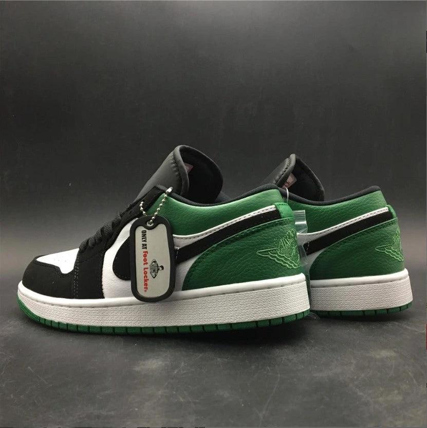 Air Jordan 1 Low White Black Mystic Green Shoes Sneakers by Air Jordan