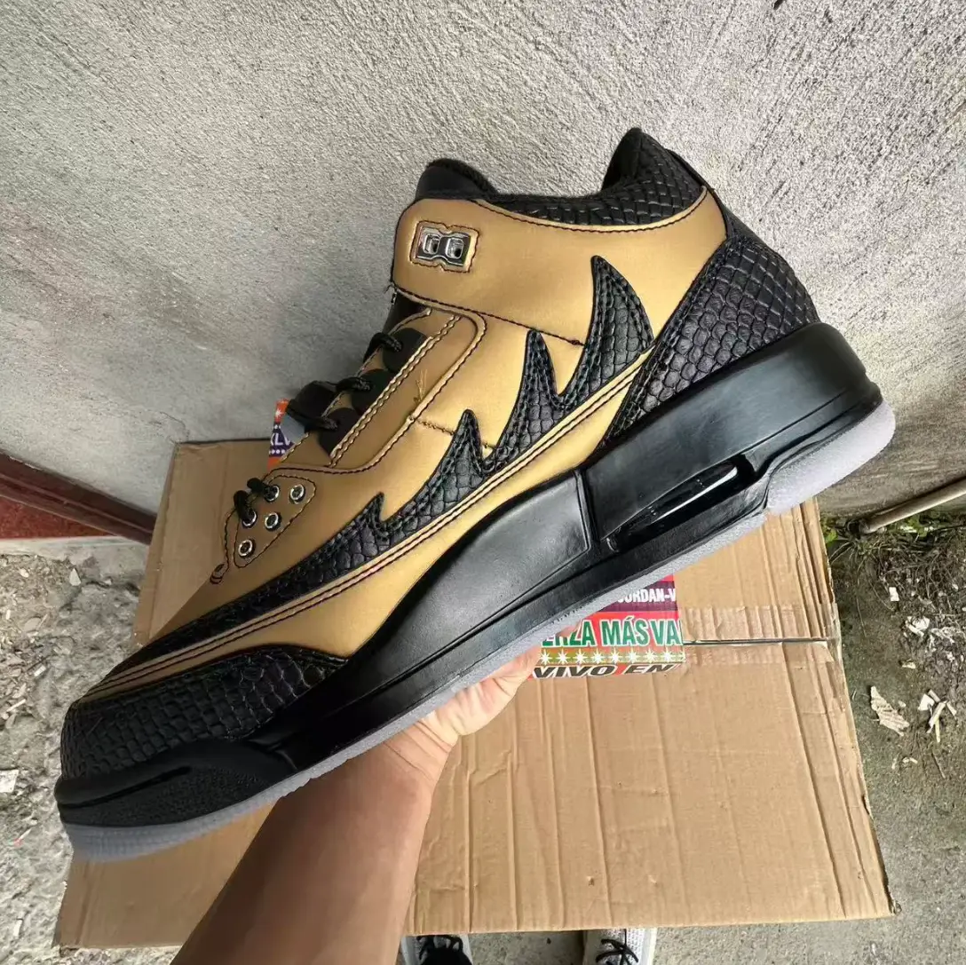 Air Jordan 3 Retro El Vuelo Black Sample Shoes Sneakers by Air Jordan