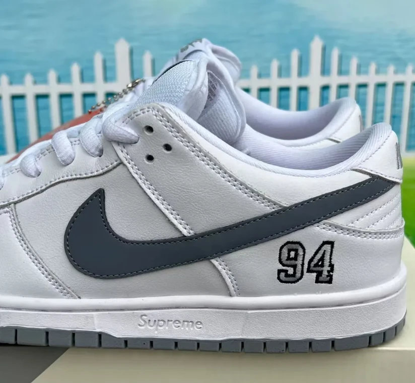 SUP x Dunk Low SB White Shoes Sneakers by Air Jordan