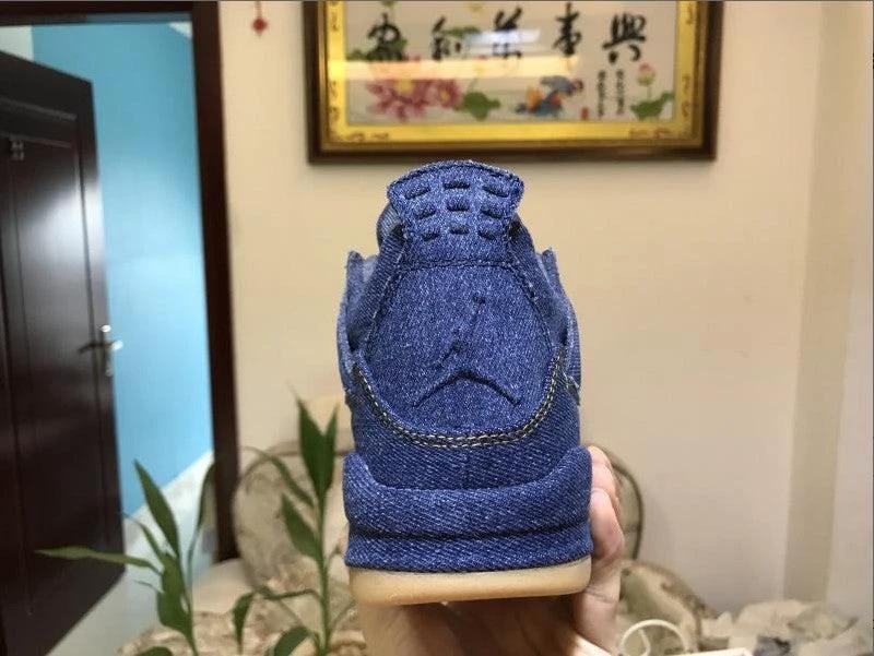 Air Jordan 4 Retro Levi’s Denim Shoes Sneakers by Air Jordan