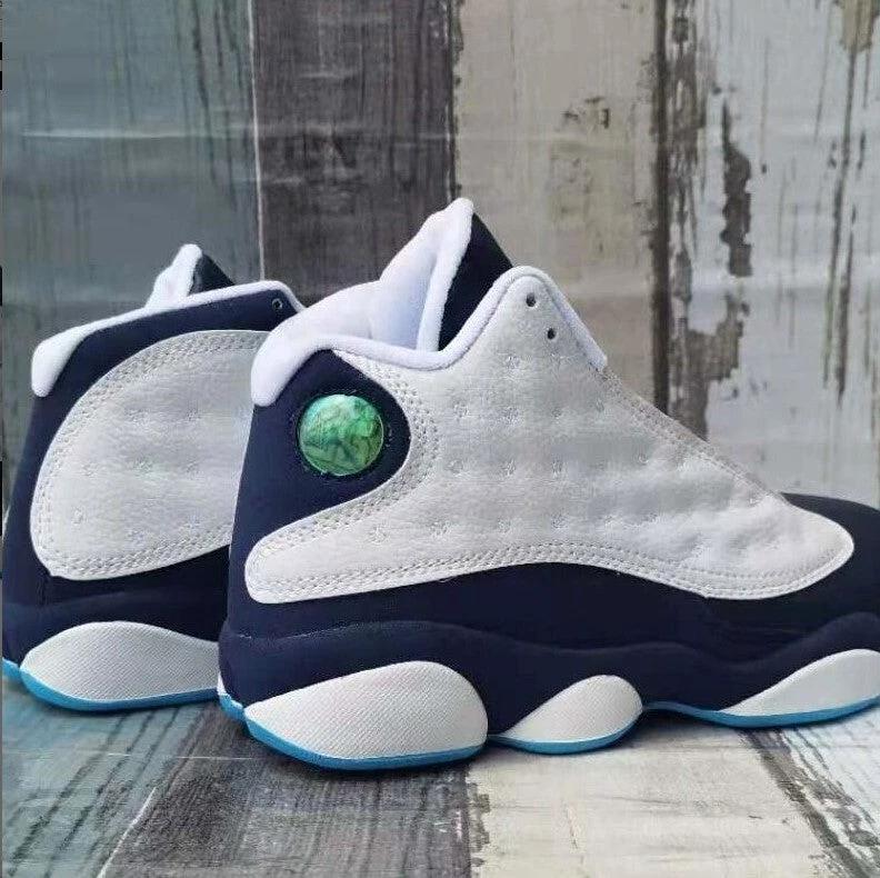Air Jordan 13 Retro White Obsidian Powder Blue Shoes Sneakers by Air Jordan