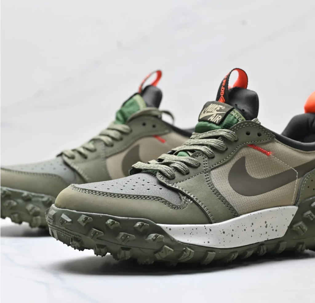 Air Jordan 1 Low Element GoreTex Medium Olive Shoes Sneakers by Air Jordan
