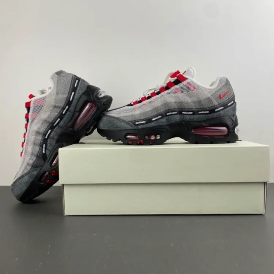 Air Max 95 SP x Undefeated Geo Tokyo Bright Crimson Shoes Sneakers by Air Jordan