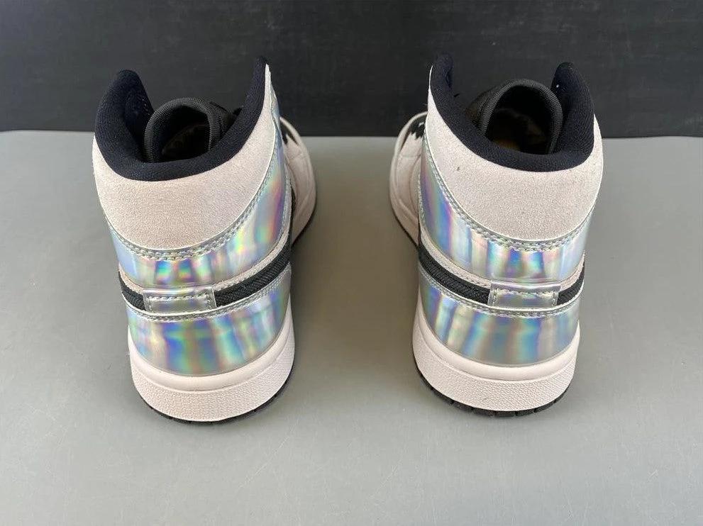 Air Jordan 1 Mid Dirty Powder Iridescent (W) Shoes Sneakers by Air Jordan