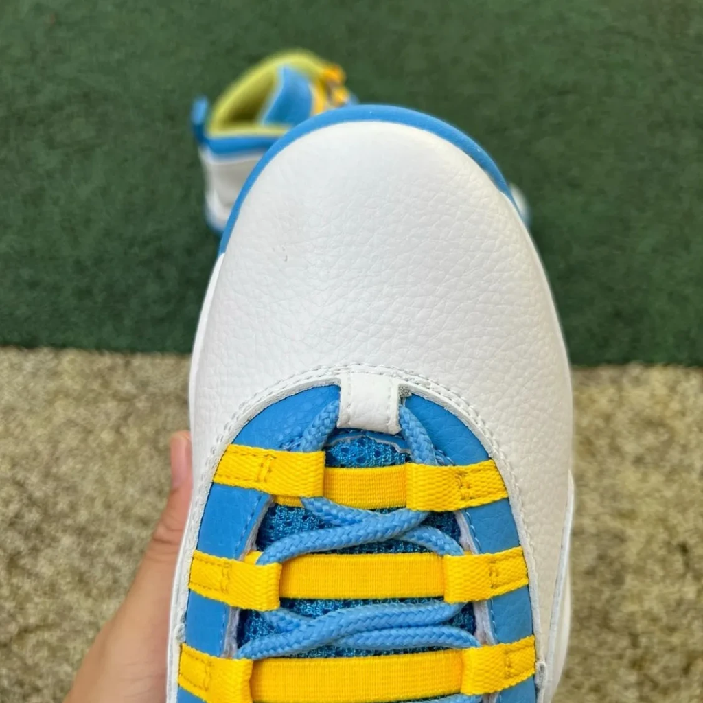 Air Jordan 10 Carolina Blue Yellow Shoes Sneakers by Air Jordan