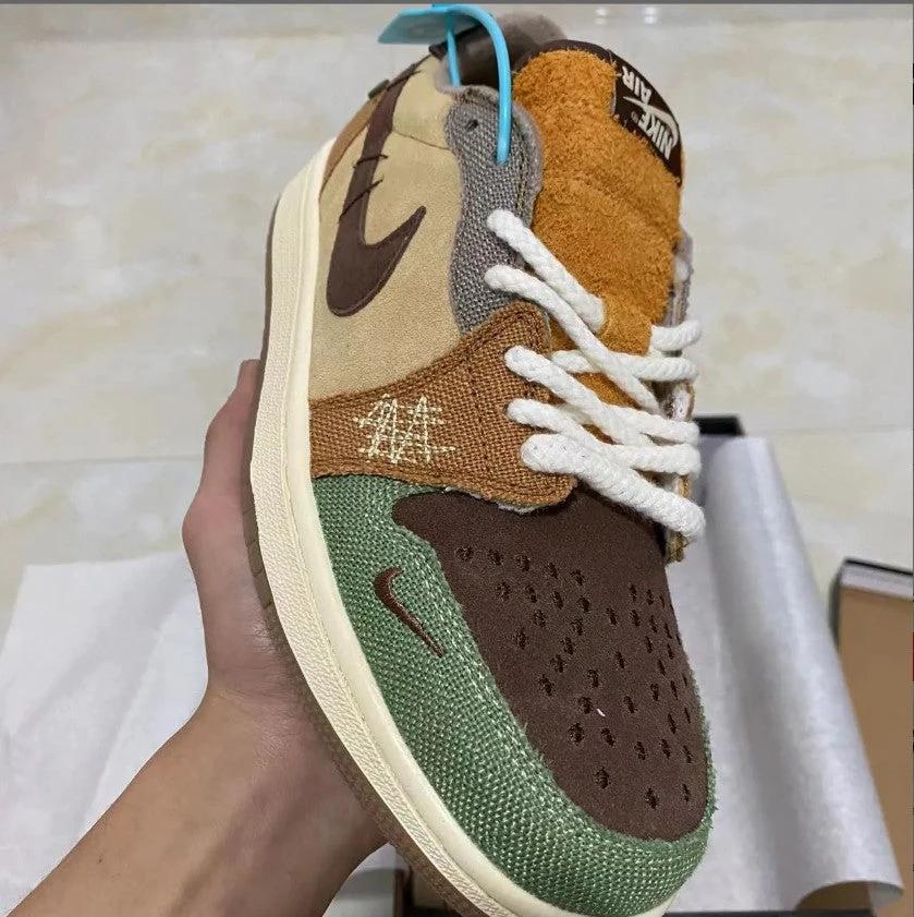 Zion Williamson x Air Jordan 1 Low OG Voodoo Shoes Sneakers by Air Jordan