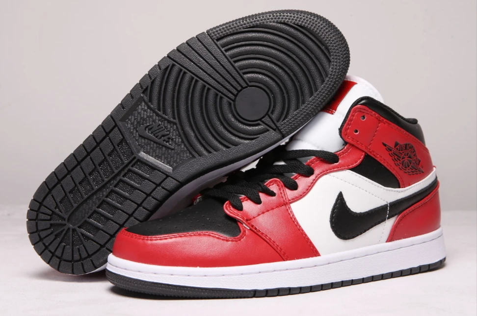 Air Jordan 1 Mid Chicago Black Toe by Air Jordan