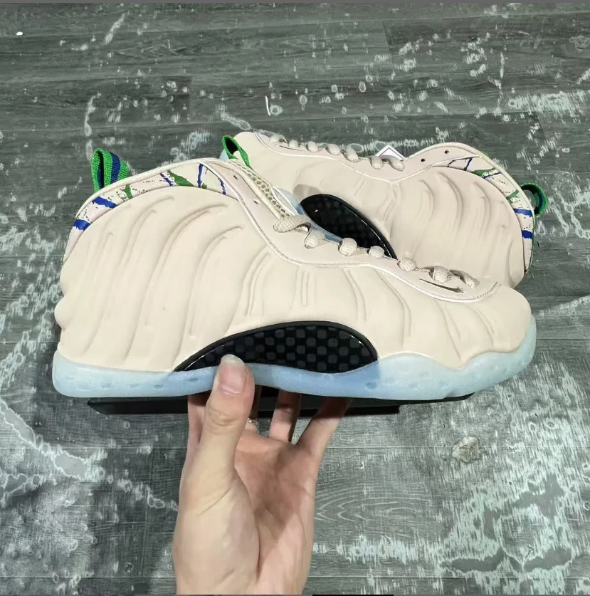 Air Foamposite One Particle Beige Shoes Sneakers by Air Jordan