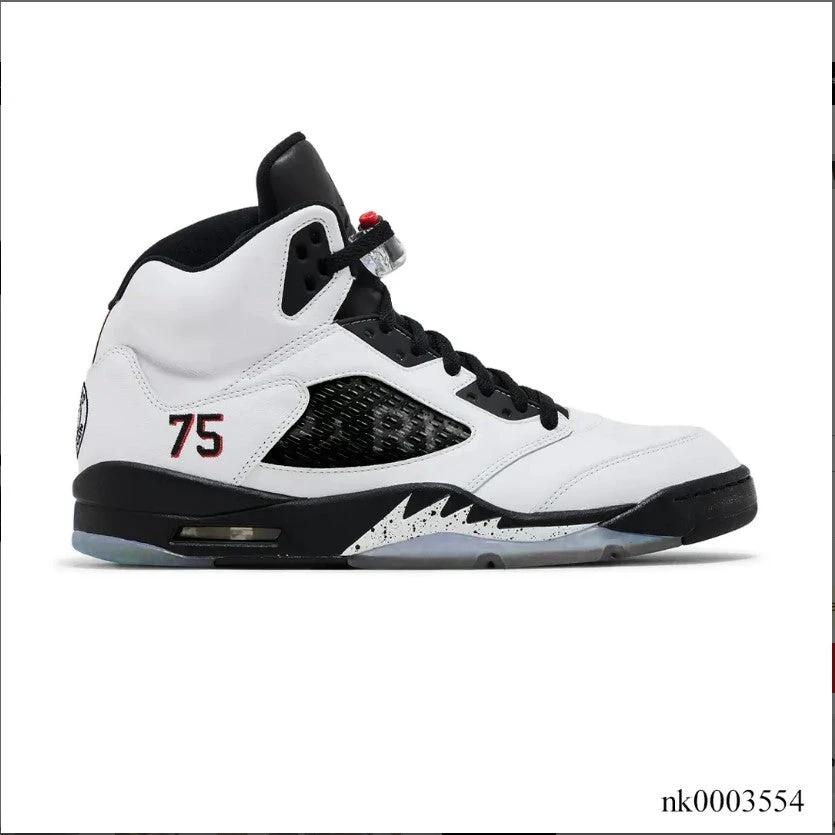 Air Jordan 5 Paris Saint Germain F&F White Shoes Sneakers by Air Jordan