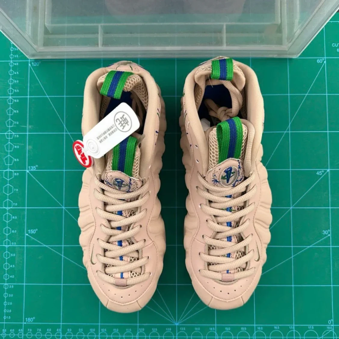 Air Foamposite One Particle Beige Shoes Sneakers by Air Jordan