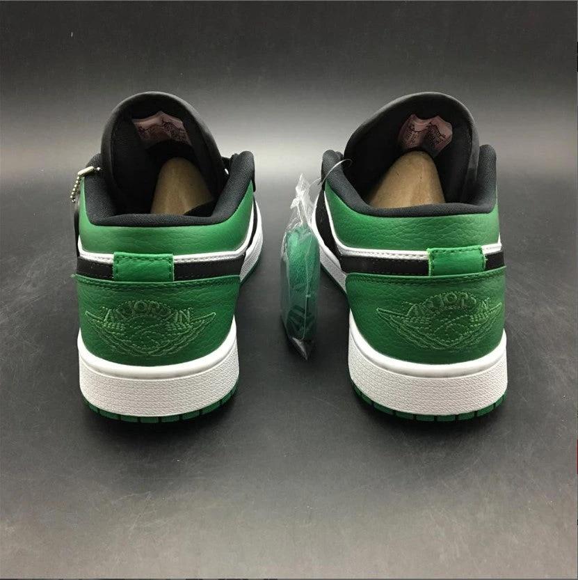 Air Jordan 1 Low White Black Mystic Green Shoes Sneakers by Air Jordan