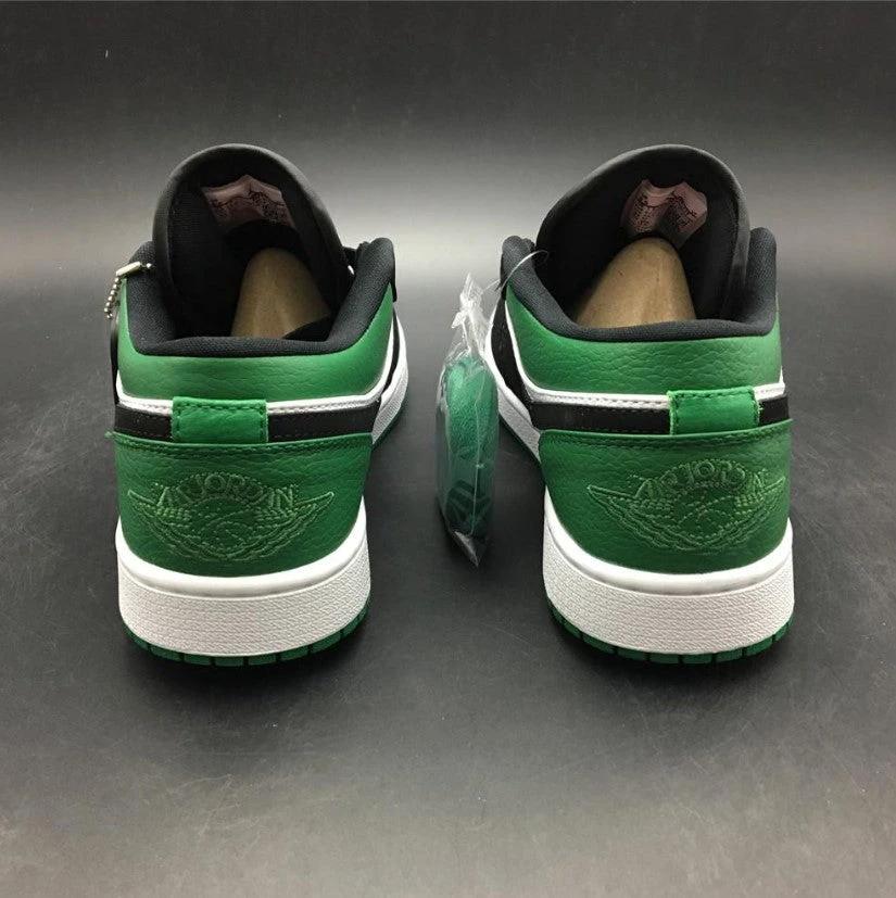Air Jordan 1 Low White Black Mystic Green Shoes Sneakers by Air Jordan