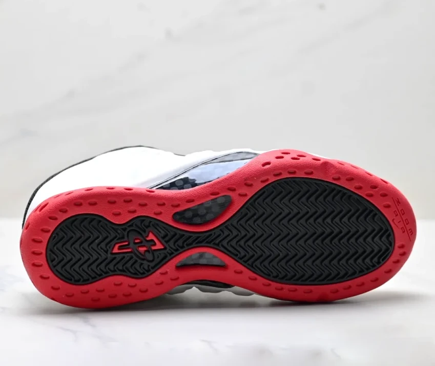 Air Foamposite One Red White Black Shoes Sneakers – nk0004546 by Air Jordan