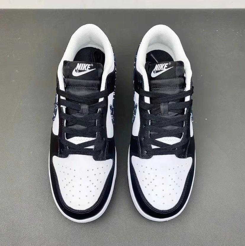 Dunk Low Black Paisley Shoes Sneakers by Air Jordan