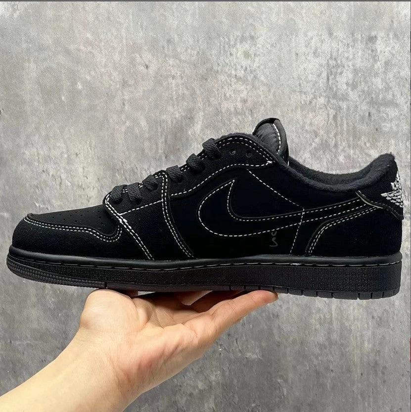 Travis Scott x Air Jordan 1 Low Black Phantom Shoes Sneakers by Air Jordan