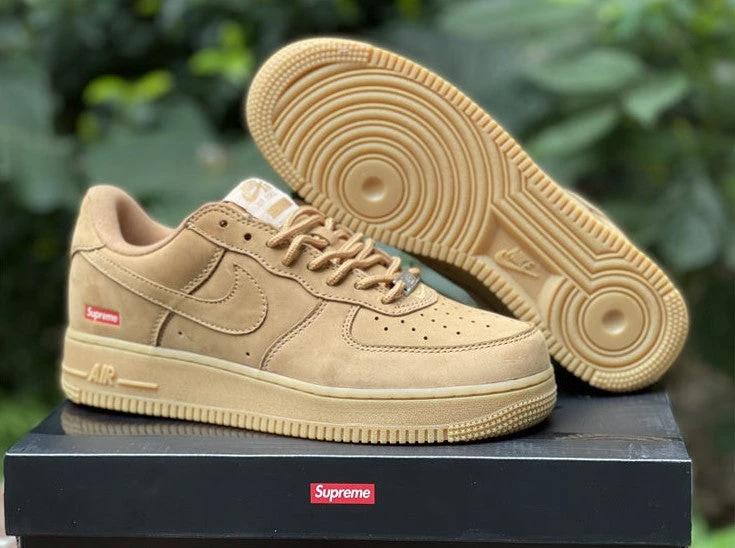 Air Force 1 Low SP Supreme Wheat Shoes Sneakers by Air Jordan