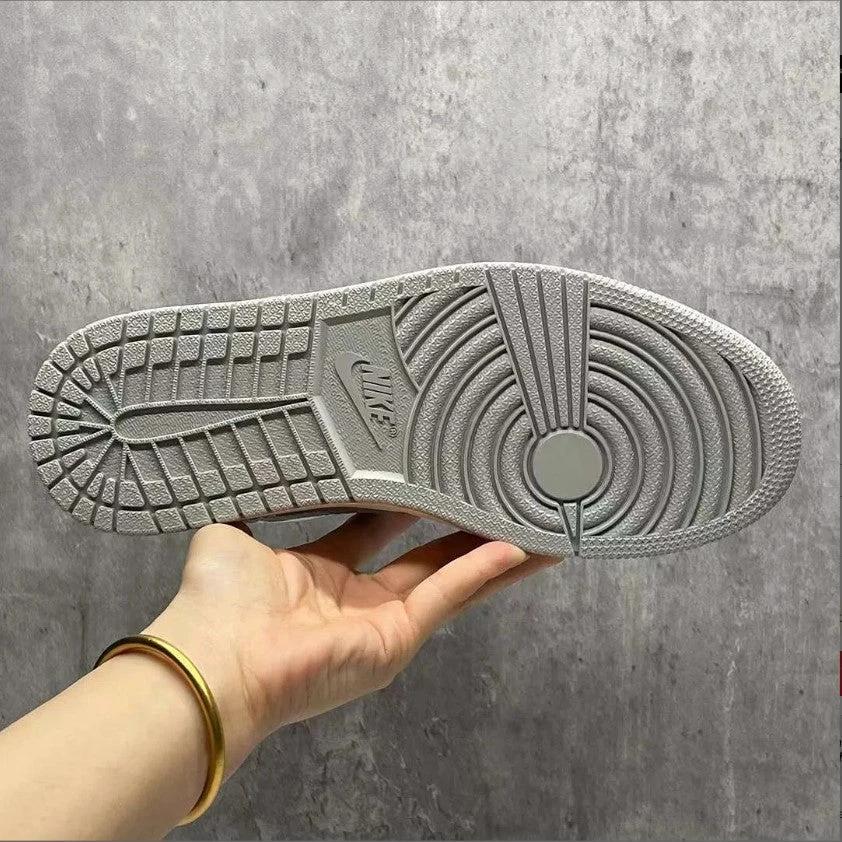 Air Jordan 1 Low PRM Grey Elephant Print Shoes Sneakers by Air Jordan