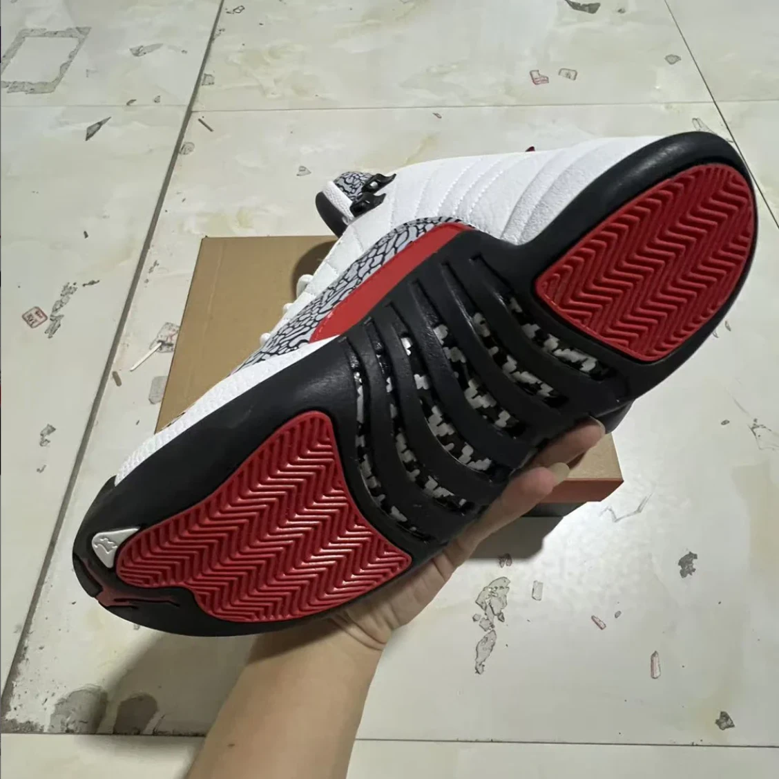 Air Jordan 12 Elephant Print Shoes Sneakers by Air Jordan
