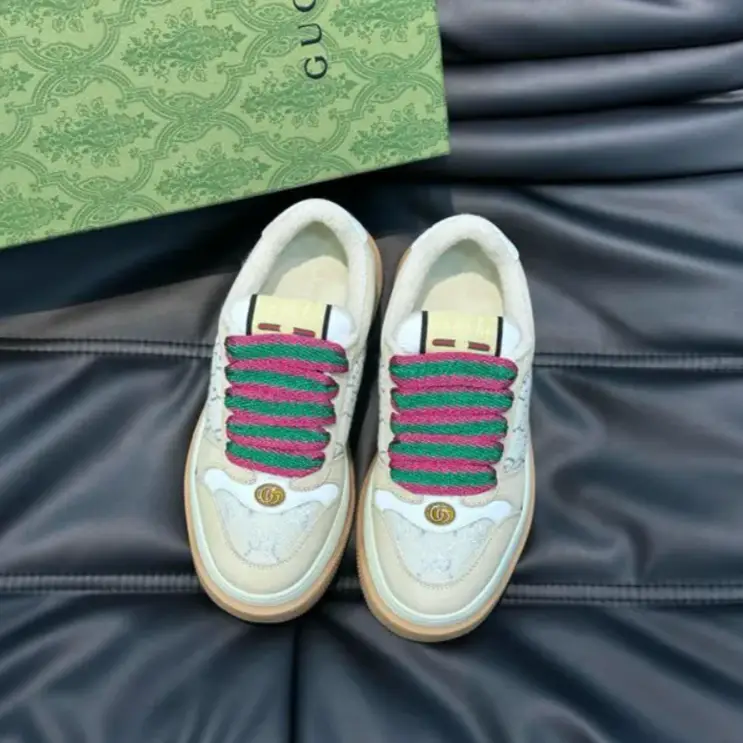 GG Screener GG Leather-Trimmed Canvas Shoes Sneakers by Air Jordan