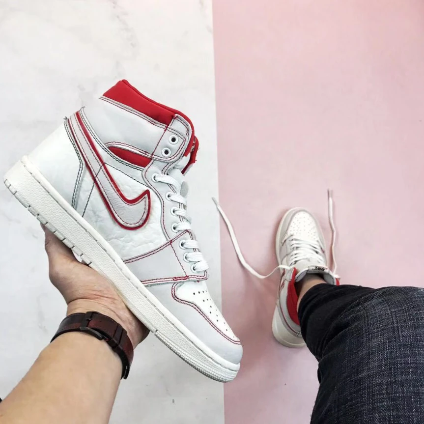 Air Jordan 1 Retro High Phantom Gym Red by Air Jordan