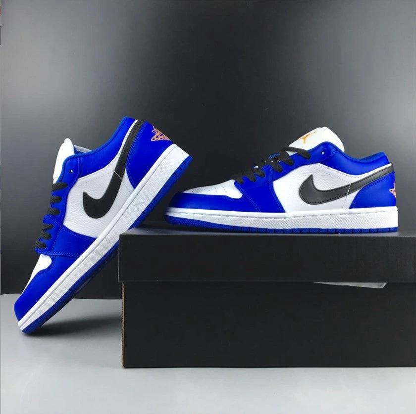 Air Jordan 1 Low Hyper Royal Orange Peel Shoes Sneakers by Air Jordan