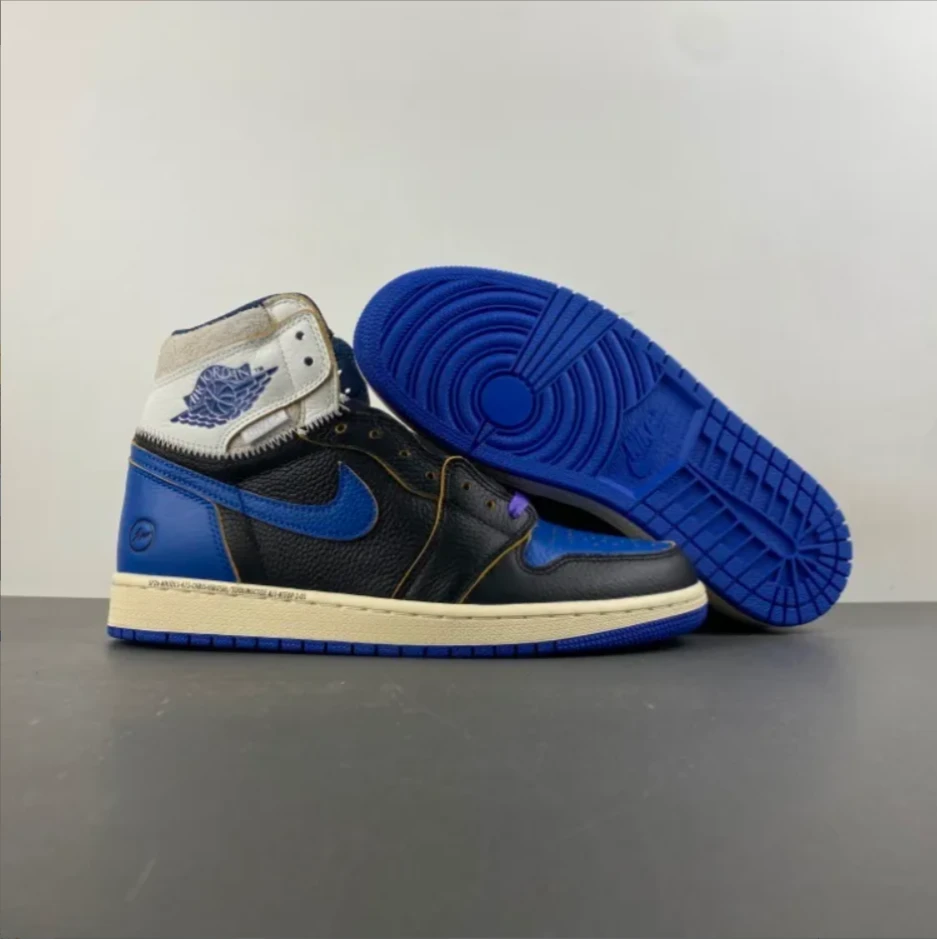 Fragment x Union LA x Air Jordan 1 High OG Sport Royal Shoes Sneakers by Air Jordan