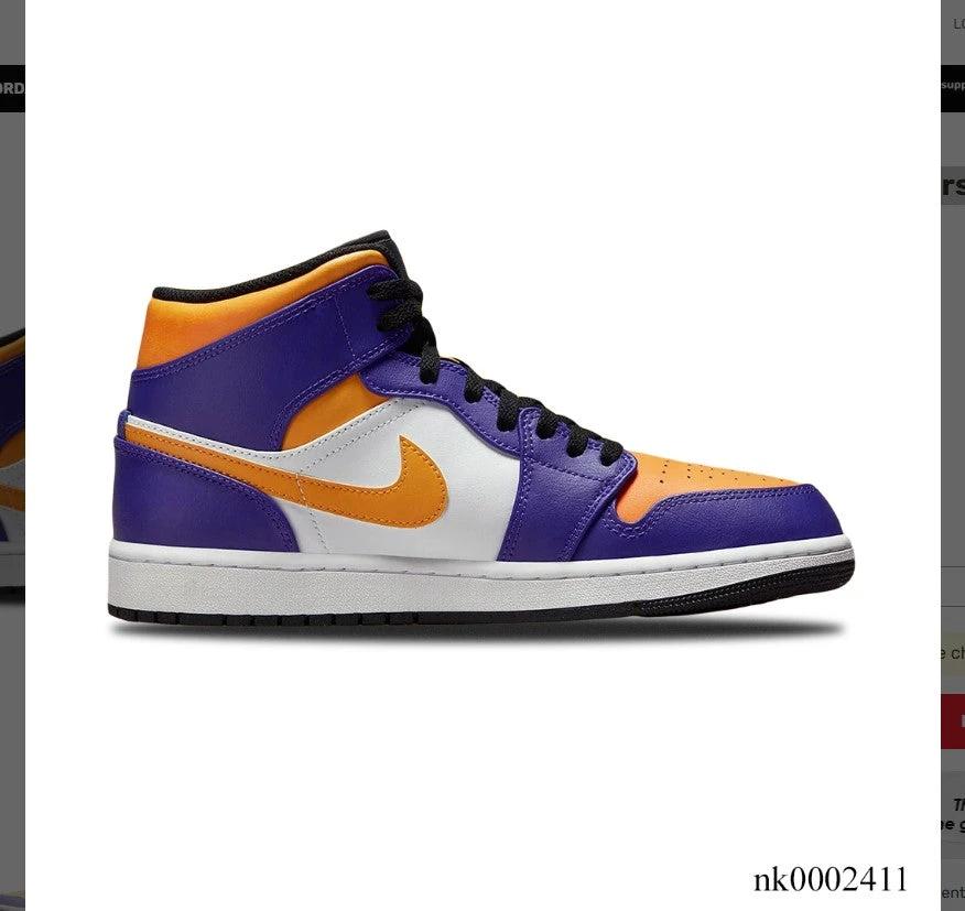 Air Jordan 1 Mid Lakers Shoes Sneakers by Air Jordan