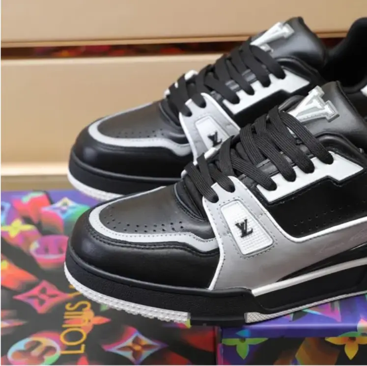 LV Trainer 54 Negro Gris Blanco Shoes Sneakers by Air Jordan