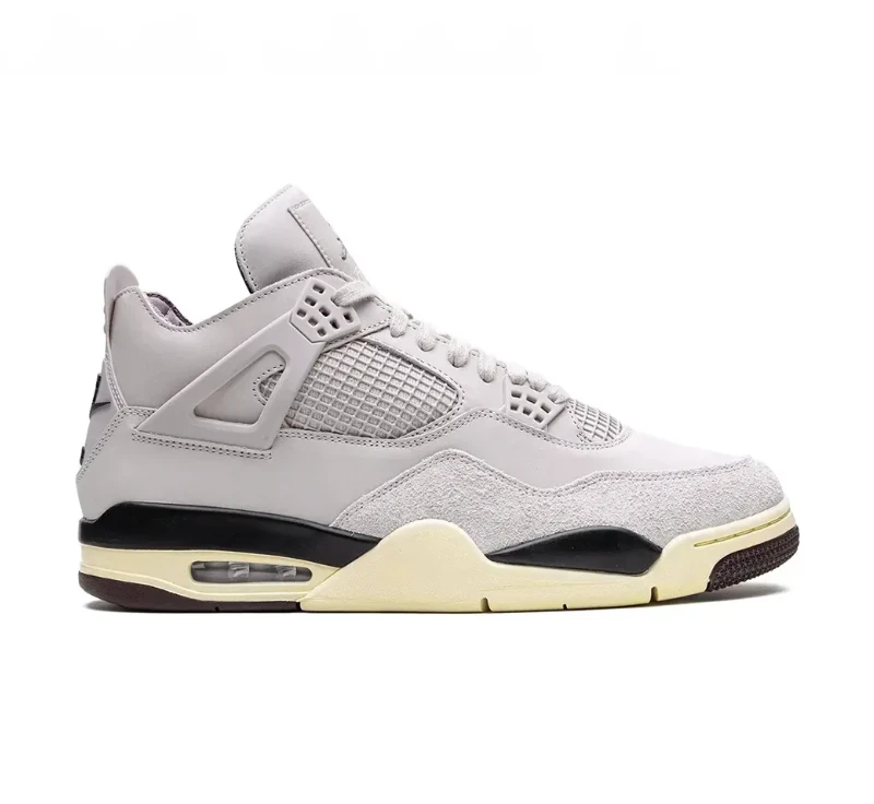A Ma Maniere x Air Jordan 4 Fossil Stone Shoes Sneakers by Air Jordan