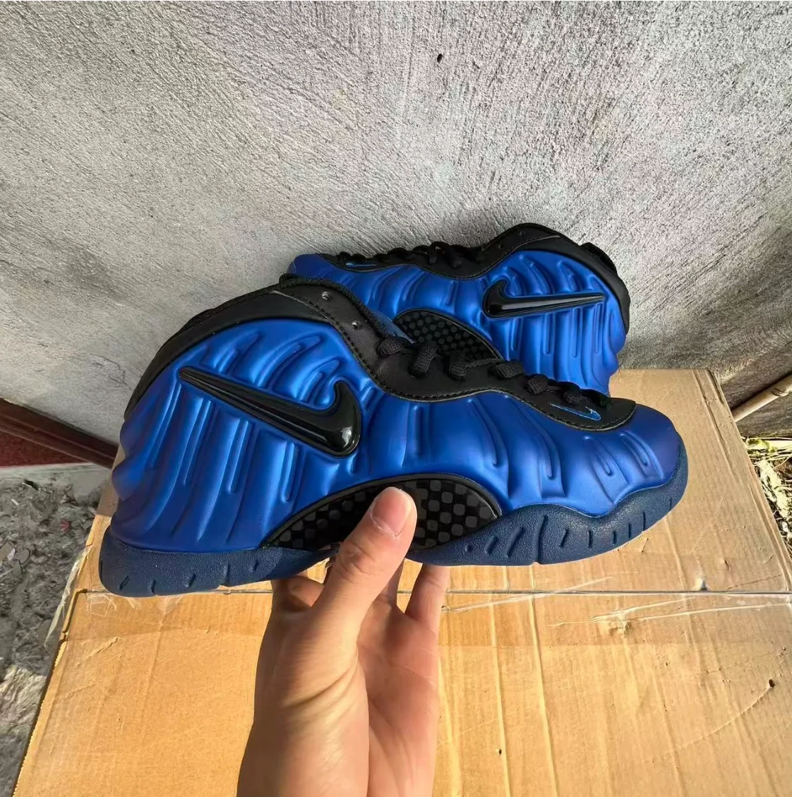 Air Foamposite Pro Hyper Cobalt Shoes Sneakers by Air Jordan