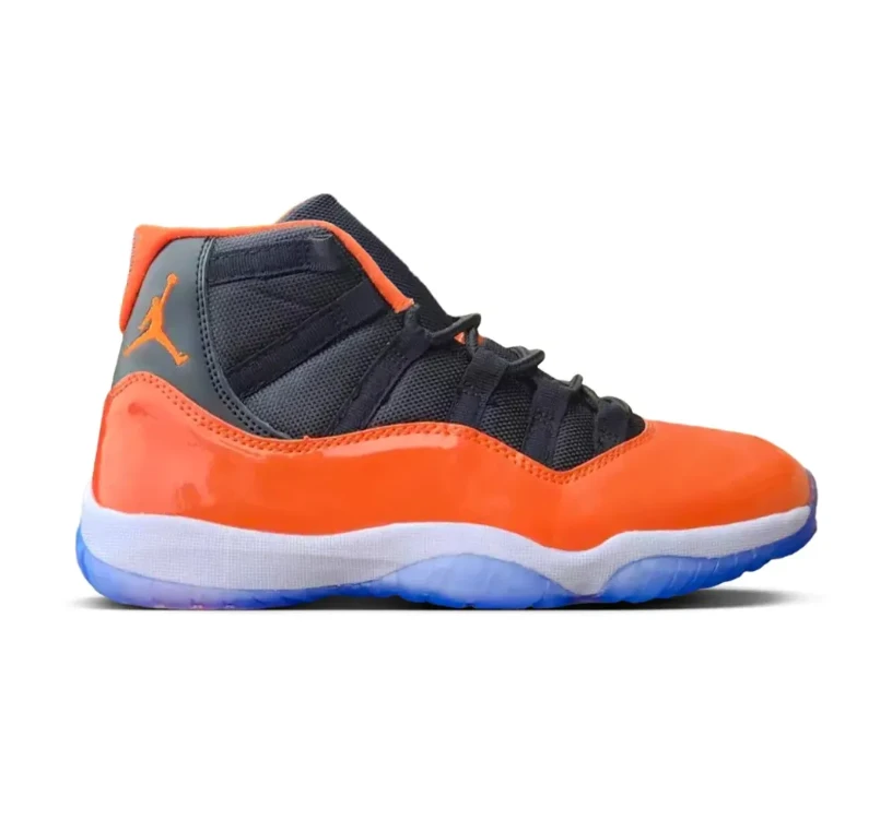 Air Jordan 11 Orange Black Shoes Sneakers by Air Jordan