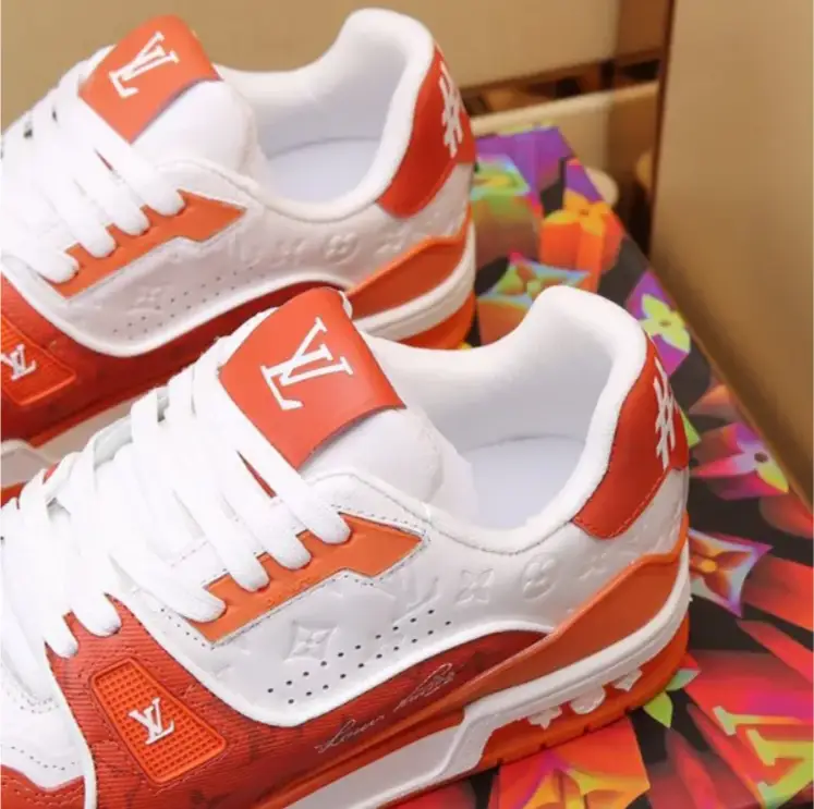 LV Trainer 54 ‘Orange Monogram’ Shoes Sneakers by Air Jordan