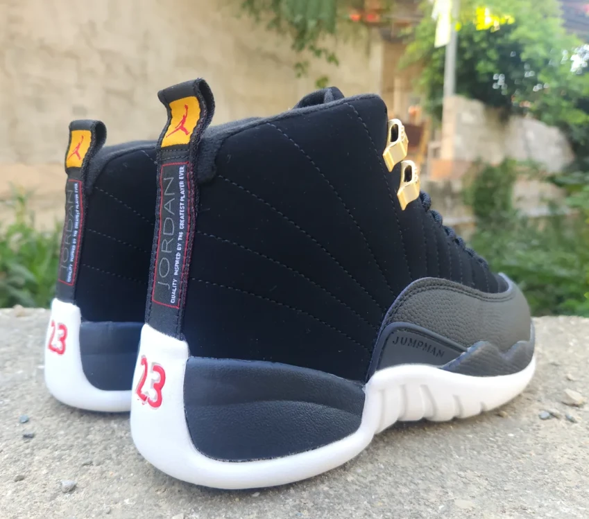 Air Jordan 12 Reverse Taxi Shoes Sneakers by Air Jordan