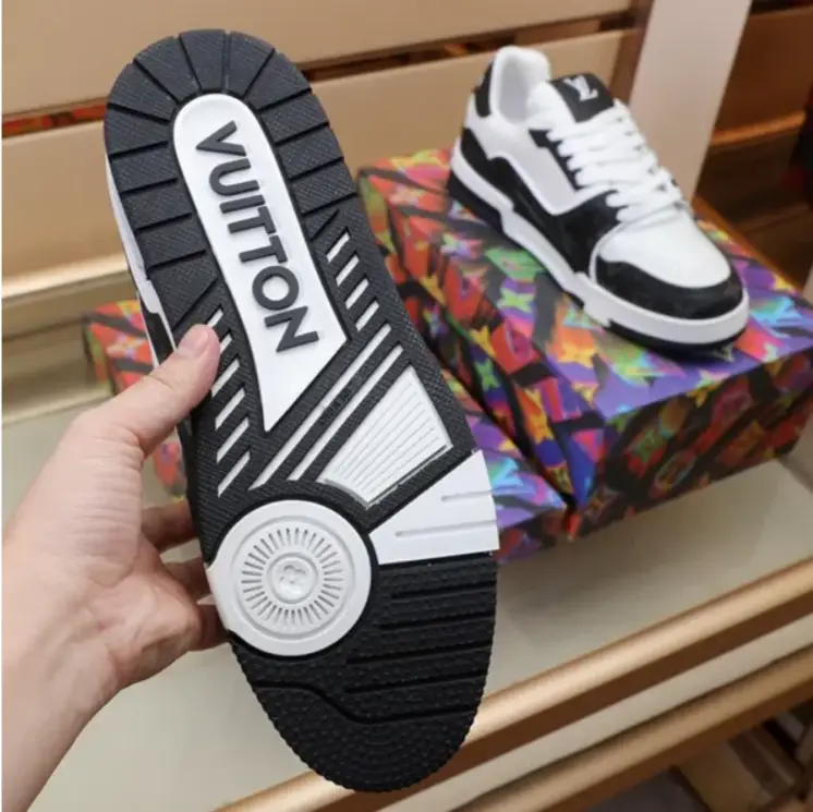 LV Trainer 54 Black White Shoes Sneakers by Air Jordan