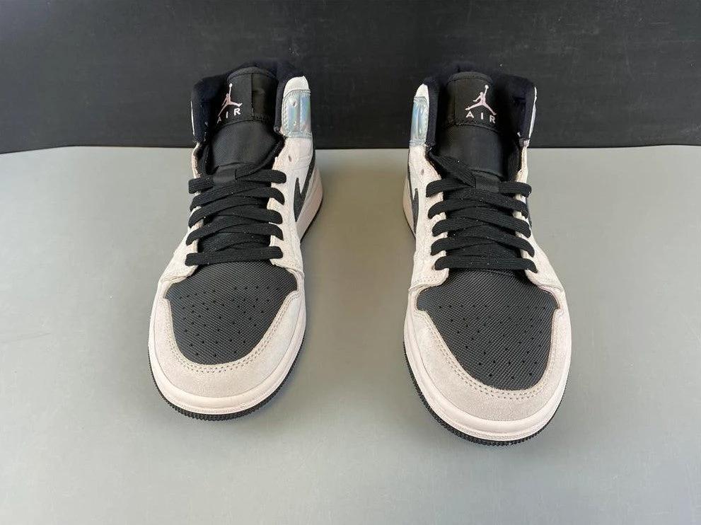 Air Jordan 1 Mid Dirty Powder Iridescent (W) Shoes Sneakers by Air Jordan