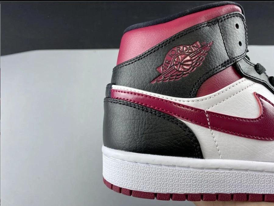 Air Jordan 1 Mid Bred Toe Shoes Sneakers by Air Jordan