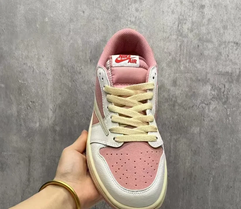 Travis Scott x Air Jordan 1 Low OG Shy Pink Shoes Sneakers by Air Jordan