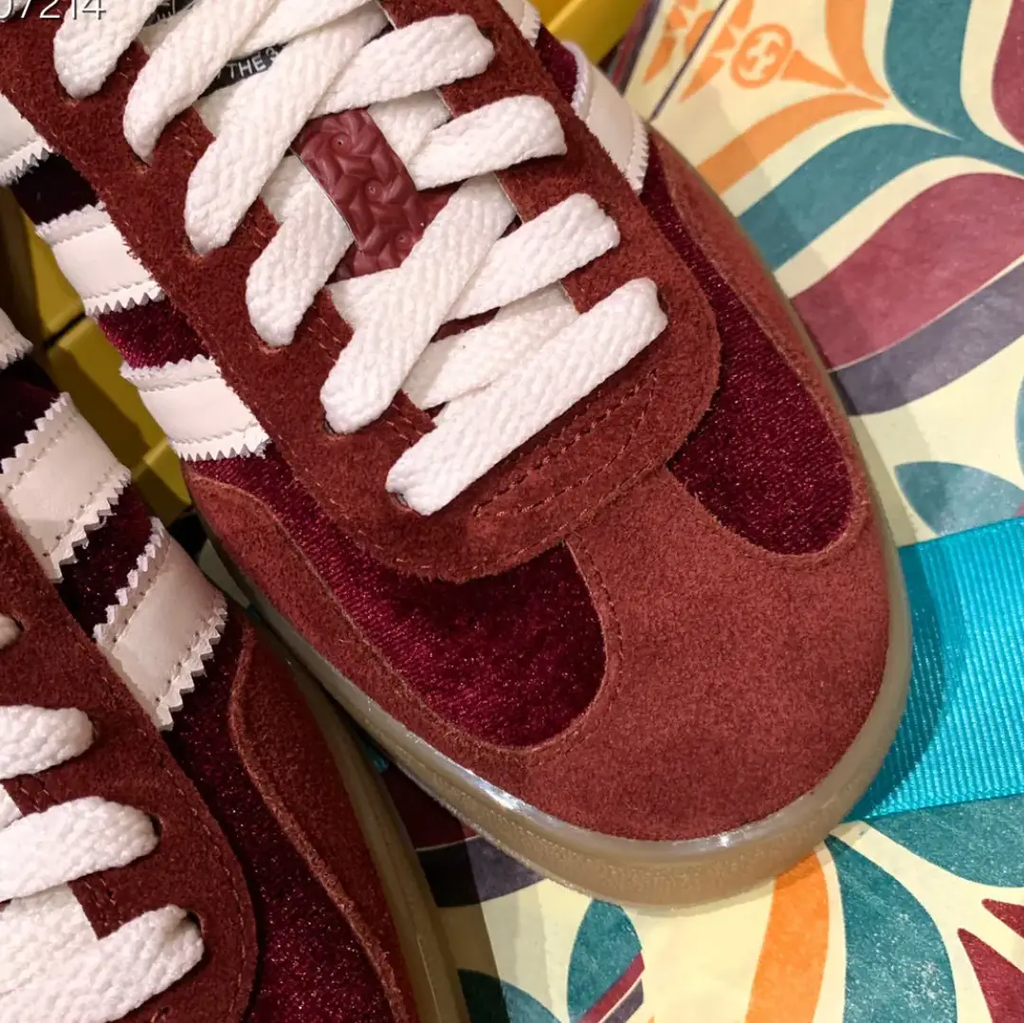 GG x AD Gazelle ‘Burgundy Velvet’ Shoes Sneakers by Air Jordan
