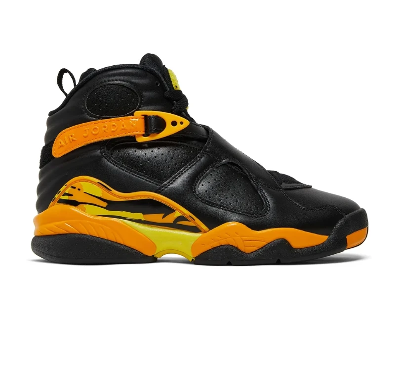 Air Jordan 8 Retro Taxi Yellow Black Shoes Sneakers by Air Jordan