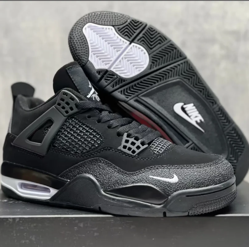 Nigel Sylvester x Air Jordan 4 Black By Black Shoes Sneakers by Air Jordan
