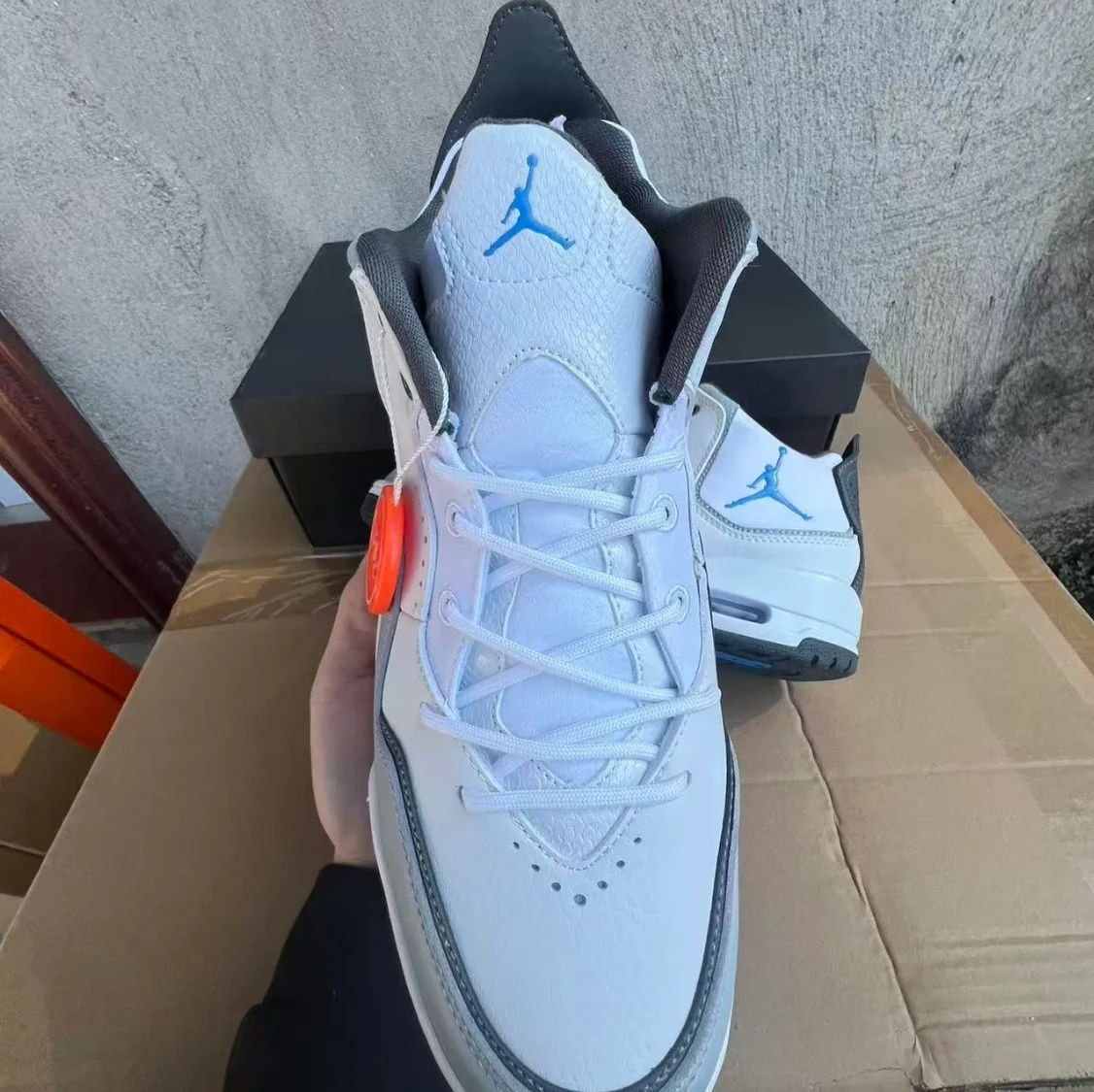 Air Jordan Courtside 23 White University Blue Shoes Sneakers by Air Jordan