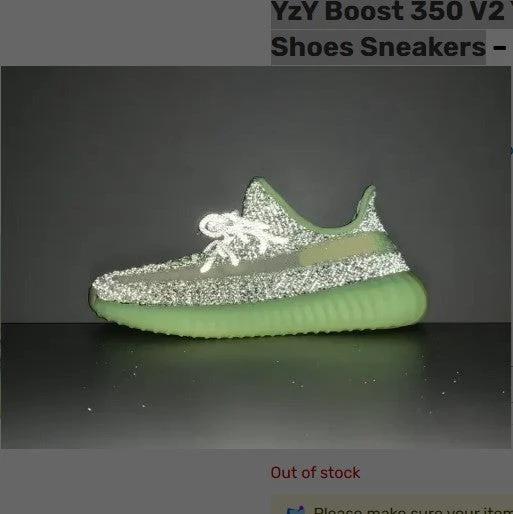 Yeezy Boost 350 V2 Yeezreel (Reflective) Shoes Sneakers by Air Jordan