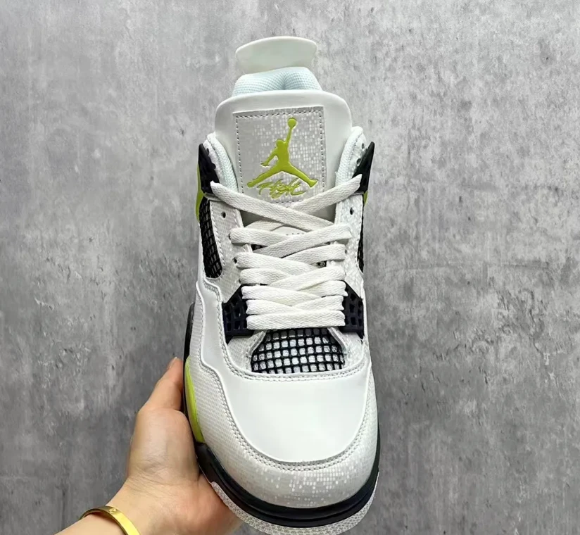Air Jordan 4 Light Lemon Twist Shoes Sneakers by Air Jordan